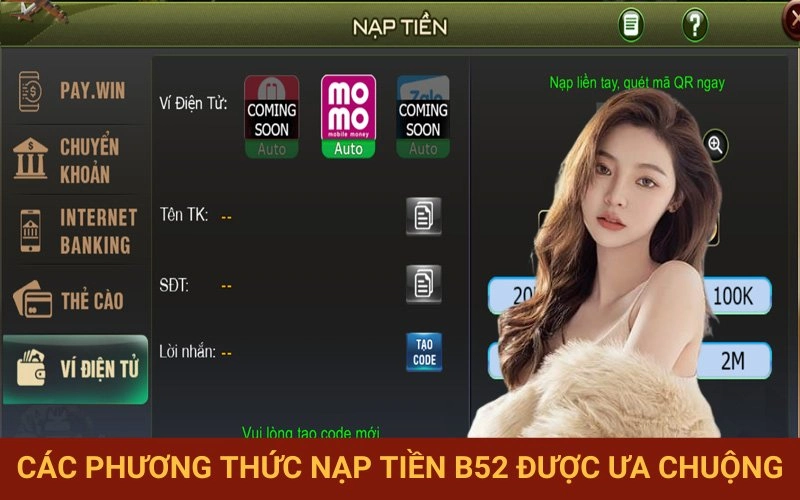 Những kênh giao dịch B52 phổ biến hiện nay